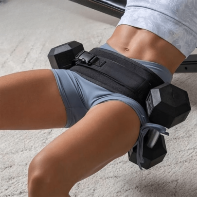 Cinto De Impulso De Quadril Para Fitness Doméstico-Faixa De Treinamento De Halteres Ponderada Confortável E De Alta Capa