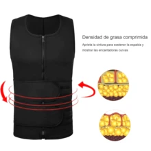 Chaleco Faja Estilo Sauna Para Perder Peso Al Entrenar,Chaleco deportivo de sudoración para exteriores, traje de sauna para hombre, camiseta de sauna, ropa moldeadora, entrenador de cintura, corsé, accesorios de gimnasio, faja moldeadoras de vientre, faja lumbares, corsé reductor de vientre