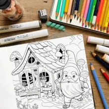 Libro para colorear de Navidad con 25 páginas únicas - Para aliviar el estrés, relajación y creatividad | Regalo navideño para niños, adolescentes, mujeres y hombres | Libro de actividades de terapia artística divertido y educativo