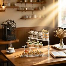 Đế đựng bánh cupcake bằng acrylic, Đế đựng bánh cupcake bằng acrylic, Đế đựng bánh cupcake và trưng bày món tráng miệng nhiều tầng, Thích hợp cho tiệc tùng, Ngày quốc khánh Ả Rập Xê Út, Đám cưới, Sinh nhật - Nhiều màu - Xem 6