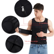 Chaleco Faja Estilo Sauna Para Perder Peso Al Entrenar,Chaleco deportivo de sudoración para exteriores, traje de sauna para hombre, camiseta de sauna, ropa moldeadora, entrenador de cintura, corsé, accesorios de gimnasio, faja moldeadoras de vientre, faja lumbares, corsé reductor de vientre