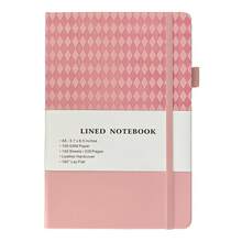 Hardcover Lined Notebook Journal For Writing, 200 Pages Leather Thick College Ruled Notebook Journal With 100GSM Paper, A5 (5.7'' X 8.4'') Daily Journal For Women Men Work Organization And School Work - Hồng - Xem 1