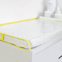 Trocador Higiene Colchonete Troca Fraldas Bebê Moderno Capa Amarelo