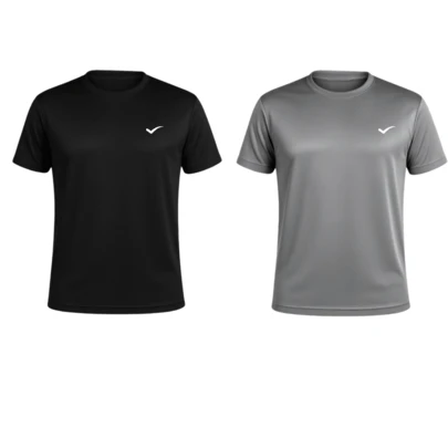 Kit 2 Camisetas Dry Fit Masculina - Casual - Treino - Academia - Esportes - Exercícios - Corrida