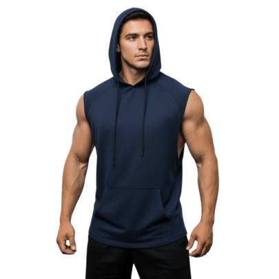 Regata Plus Size tamanhos nobres bolso e capuz longline