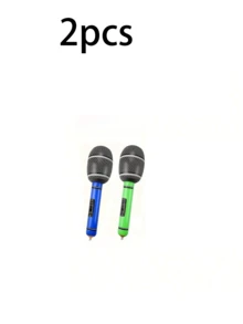 Bộ 1/2/4 chiếc micro bơm hơi, phụ kiện bơm hơi PVC, trang trí KTV, trang trí tiệc, micro, trang trí sân khấu biểu diễn giải trí, phụ kiện tiệc bơm hơi, bóng bay, quà tặng - Nhiều màu - Xem 10