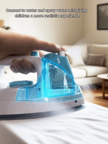 儿童玩具熨斗，带灯光音效的过家家玩具，模拟熨烫衣服的过程，角色扮演缝纫游戏，男孩女孩益智玩具，节日生日礼物，迷你逼真家用电器玩具，婴儿玩具，女孩玩具，儿童游戏，幼儿玩具 - 彩色 - 查看 11