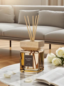 1pc 16.9oz (500ml) Reed Diffuser Set, Suitable For Home Indoor Decor, Includes 5 Fragrance Sticks, Bedroom/Study Room/Bathroom Aromatherapy Diffuser, Air Freshener - 1pc/500ml/16.9floz - 查看 20