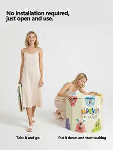 1 pièce Baignoire pliable best-seller, baignoire portable, baignoire autoportante pliable facilement - Aucune installation requise, isolation thermique, convient pour la salle de bain, l'hôtel, le bain d'eau chaude, le bain d'eau froide, rangement pratique