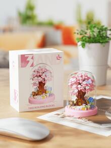 Christmas Gift/Stocking Stuffer: Micro Particle Four Seasons Tree House Building Blocks, DIY Building Blocks Toy, Can Build A Magical And Sweet Tree House For Yourself Or Your Loved One, Ideal For Living Room Decor, Also A Great Birthday Gift, Gift For Friends, Family, And Loved Ones. Creative Valentine's Day Gift. - Multicolor - View 4