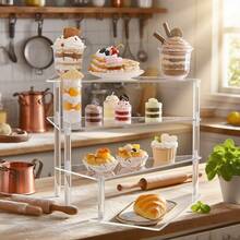 Đế đựng bánh cupcake bằng acrylic, Đế đựng bánh cupcake bằng acrylic, Đế đựng bánh cupcake và trưng bày món tráng miệng nhiều tầng, Thích hợp cho tiệc tùng, Ngày quốc khánh Ả Rập Xê Út, Đám cưới, Sinh nhật - Nhiều màu - Xem 4