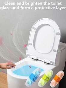 1/2/3件装马桶清洁剂除臭剂厕所空气清新剂卫生间清洁香氛固体香氛马桶清洁球挂式清洁剂马桶挂式清洁剂 - 彩色 - 查看 1