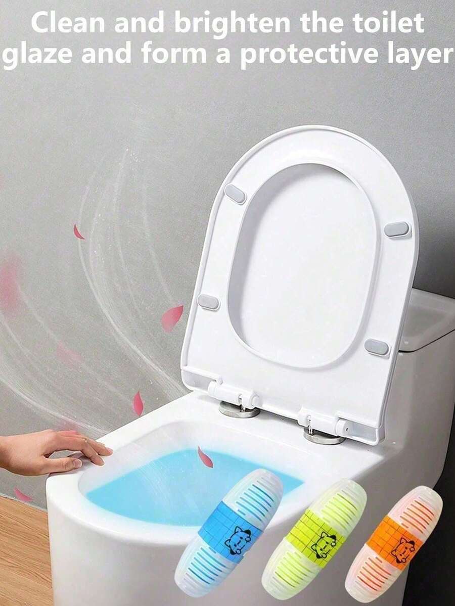 1/2/3件装马桶清洁剂除臭剂厕所空气清新剂卫生间清洁香氛固体香氛马桶清洁球挂式清洁剂马桶挂式清洁剂 - 彩色 - 查看 1