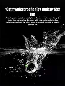 1个智能戒指,可监测心率、血氧、HRV、压力、月经周期、计步、跑步、步行、骑行、瑜伽、爬山、跳绳、游泳、羽毛球、足球、篮球等运动。关爱亲朋,手势控制,远程拍照。睡眠质量检测,佩戴舒适,健康管理专家。通过手机App实时监测数据,全天候健康追踪,守护您的健康,是送给父母的完美礼物。 - 彩色 - 查看 11