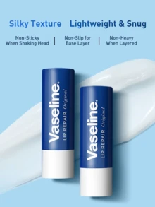 Vaseline Balsam de buze hidratant Classic Repair, aromă originală, 3,5 g - Reparare profundă pentru buze uscate și aspre, îmbogățit cu extract de unt de shea și vitamina E de înaltă puritate, formulă micro-gel pentru hidratare delicată oricând, ideal pentru toate tipurile de ten