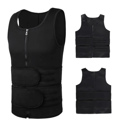 Chaleco Faja Estilo Sauna Para Perder Peso Al Entrenar,Chaleco deportivo de sudoración para exteriores, traje de sauna para hombre, camiseta de sauna, ropa moldeadora, entrenador de cintura, corsé, accesorios de gimnasio, faja moldeadoras de vientre, faja lumbares, corsé reductor de vientre
