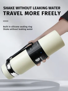 1 pezzo Bottiglia d'acqua isolata in acciaio inossidabile da 1 litro - Tazza da caffè, tazza per auto, bottiglia d'acqua di grande capacità, a tenuta stagna, portatile, adatta per attività all'aperto, arrampicata, campeggio, sport e viaggi - Con coperchio utilizzabile come tazza d'acqua per il ritorno a scuola