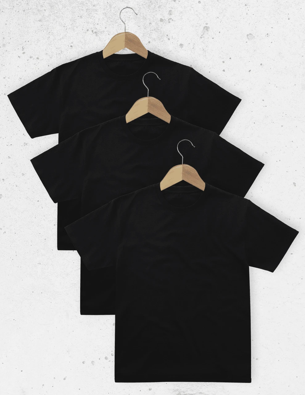 Pack de 3 Playeras Hombre 100% Algodón - Básicas, Suaves y Transpirables TCOMADP Set de 3 playeras de aldogon color liso , envios nacionales , envios inmediatos y muy rapidos,  marca Clothers - Negro - Ver 1