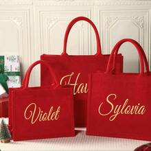 Customized Gift Bags And Ornaments, Holiday Gift Bags With Names, Party Bags, Christmas Eve Gift Bags, Christmas Holiday Gifts