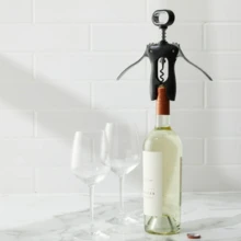 Wing Corkscrew In Stainless Steel And Black