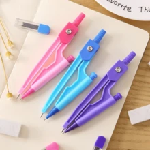 Lightweight Compass 3 Pieces Set, Student Drawing Tools, BeginnerGeometry Kit