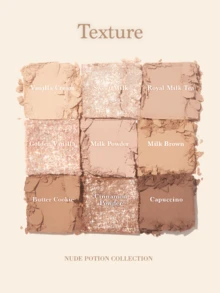 Dasique Eyeshadow Palette, High Pigmentation, Long-Lasting, Easy To Apply, Smooth, Vegan, No Animal Testing, Charming Rose Color, Fashion Makeup, Gift For Women, Back To School, Wedding Bride, Summer, Valentine's Day, Vacation - 07 Milk Latte - 查看 10