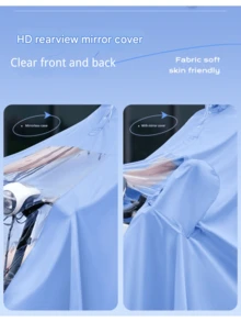 1 قطعة معطف مطر للدراجة الكهربائية، معطف مطر للدراجة الخارجية للرجال والنساء، معطف مطر للدراجة النارية مكبر وأوسع، معطف مطر سميك للبالغين، معدات مطر للدراجة الكهربائية، مرئي من الأمام، مع غطاء مرآة الرؤية الخلفية