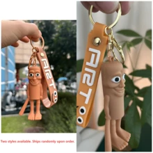 1 Pieza Llavero de palo de madera Tung Tung Sahur, hecho de material PVC de alta calidad, es muy adecuado para llaveros de hogar, regalos de Navidad, San Valentín, parejas, cónyuges, colegas, útiles escolares, vuelta al cole