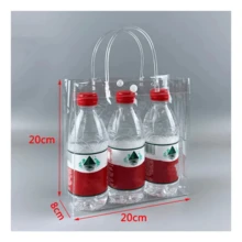 Reusable PVC Plastic Gift Bags, 10 Pack - Clear - View 8