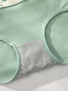 8 件套女式高腰印花棉质氨纶透气低腰内裤，休闲舒适 - 彩色 - 查看 9