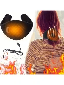 1pc USB Powered Neck Fatigue Relief Heating Pad, 3 Temperature Settings, Ergonomic Design, Neck Massager, Neck Stretcher, Neck Warmer, Portable Arm/Leg/Neck Electric Heating Pad, Fast Heating, Birthday/Valentine's Day/Mother's Day Gift