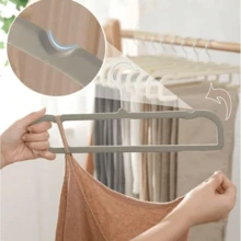 Velvet Pants Hangers 40/20/10/5/1 Pack - Non-Slip Felt Closet Hangers For Slacks, Jeans, Towels & Bras, 360° Swivel Hook Space-Saving Slim Design For Tank Tops, Shorts, Dresses