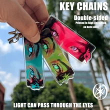 Llaveros acrílicos KATSEYE, productos de mercancía para fans de KPOP, diseño de ojo translúcido, se pueden usar como adornos de bolso, decoraciones de llavero, artículos de fans de conciertos, regalos pequeños y exquisitos para amigos fans