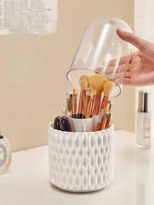 Présentoir rotatif à 360° pour pinceaux de maquillage, boîte de rangement de bureau pour rouge à lèvres, crayon à sourcils et produits de soins de la peau, boîte de rangement de produits de maquillage rotative de bureau, boîte de rangement multifonctionnelle pour coiffeuse, boîte de rangement de bureau pour stylos et accessoires de beauté, boîte de rangement créative pour maquillage, cadeau pour maman, papa, hommes, amis, professeurs, anniversaire, mariage, bureau, présentoir, accessoires, boîte cadeau, cadeau amusant, rangement, présentoir pour pinceaux de maquillage, cadeau de Noël, cadeau d'Halloween