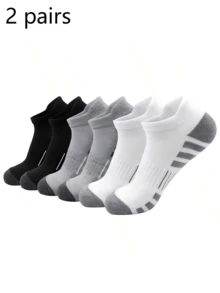 情人节礼物 6 双男士短袜，时尚高品质，低帮圆领踝袜，透气网眼，广泛用于运动和户外活动，休闲男士船袜。