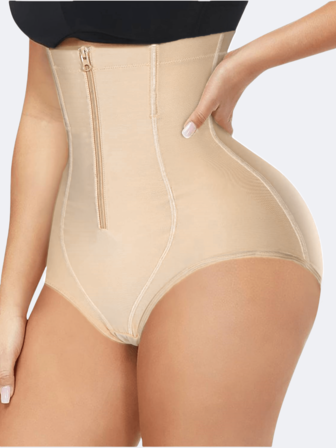 1 件女士高腰收腹内裤，塑身裤，提臀塑身透气腰部训练器，裤裆加固，适合多种场合