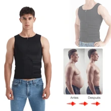 Chaleco Faja Estilo Sauna Para Perder Peso Al Entrenar,Chaleco deportivo de sudoración para exteriores, traje de sauna para hombre, camiseta de sauna, ropa moldeadora, entrenador de cintura, corsé, accesorios de gimnasio, faja moldeadoras de vientre, faja lumbares, corsé reductor de vientre