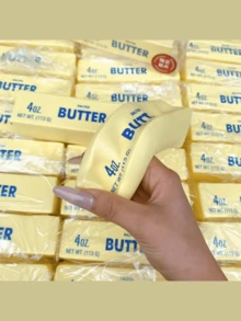 畅销软回弹哈奇米黄油棒，慢回弹挤压玩具，缓解压力，湿软粘稠质地创意玩具，多场景适用，带有牛奶面包香味，可爱小礼物！