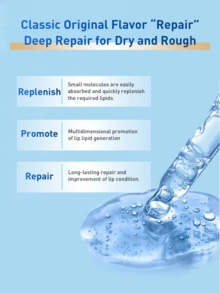 Vaseline Balsam de buze hidratant Classic Repair, aromă originală, 3,5 g - Reparare profundă pentru buze uscate și aspre, îmbogățit cu extract de unt de shea și vitamina E de înaltă puritate, formulă micro-gel pentru hidratare delicată oricând, ideal pentru toate tipurile de ten