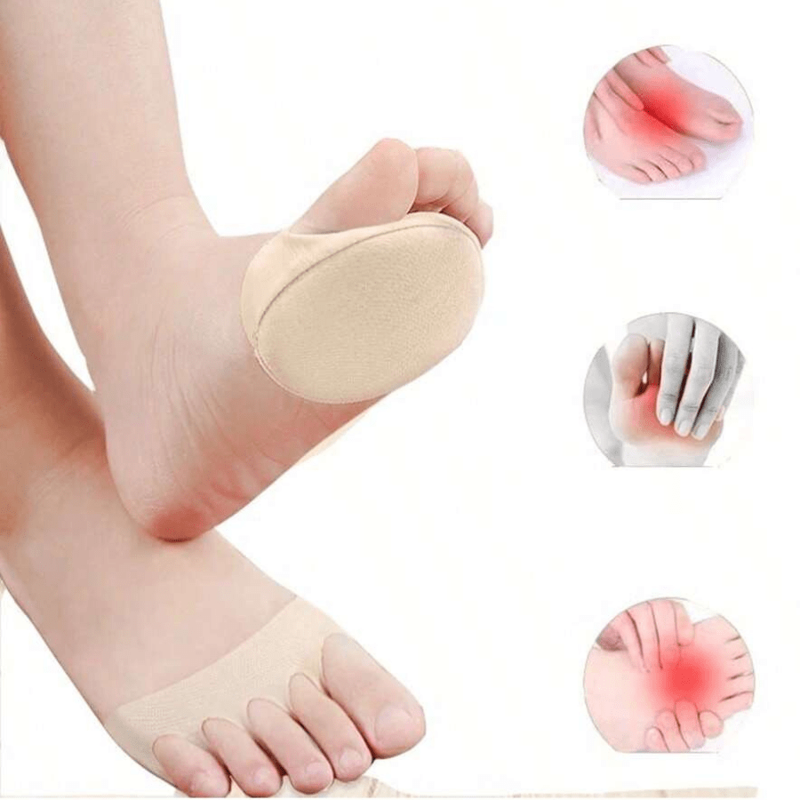 Protetor de Pé Peito Palmilha Almofada Macia Conforto Pés Para Salto Alto TipToe Alívio Par
