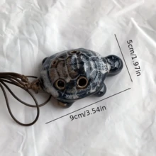 1/2件 6孔陶瓷笛子音樂樂器，陶瓷工藝品－音色優美，適用於管樂器配件、舒壓、放鬆、冥想、戶外表演、樂團、開齋節及樂器配件 - 顏色-隨機 - 查看 8
