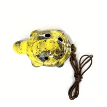 1/2件 6孔陶瓷笛子音樂樂器，陶瓷工藝品－音色優美，適用於管樂器配件、舒壓、放鬆、冥想、戶外表演、樂團、開齋節及樂器配件 - 顏色-隨機 - 查看 10