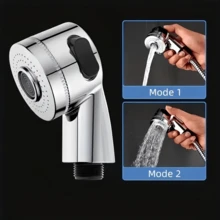 Faucet Extender With Detachable Shower Head - Durable Plastic Bathroom Adapter, No Electricity Needed, Easy Installation, Perfect Gift For Fall, Halloween And Christmas, Pet Bathing Accessory, Modern Bathroom Fixture, Stylish Design - Multicolor - View 5