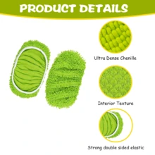 1/2/3/4 piezas (solo cabezal de la fregona) Almohadillas de fregona reutilizables - Se ajusta a la fregona SwifferXL - Almohadilla de microfibra lavable para fregona húmeda/seca resistente - Para la limpieza de pisos de madera dura - Hogar, sala de estar, dormitorio, cocina - Uso durante todo el año