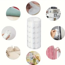 80/160/200/320/400/560对圆点紧固件钩环带强力自粘尼龙圆点贴纸黑白透明互锁DIY配件 - 彩色 - 查看 12