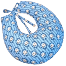 Nursing Pillow Cover Refill Model In Printed Fabric - Blue Bear - View 2