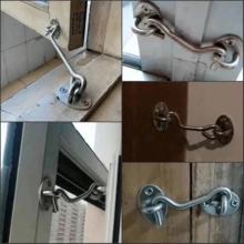 1 chiếc khóa cửa chuồng bằng thép không gỉ cao cấp 3/4/8 inch - Chốt cửa chịu lực, chốt cửa kiểu móc, khóa cửa trượt, thích hợp cho phòng ngủ, cửa sổ ngoài trời, tủ, phòng tắm - Bền, chống ăn mòn, dễ lắp đặt. - Nhiều màu - Xem 9