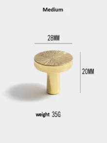 1pc Handcrafted Vintage Brass Hammered Finish Cabinet Drawer Pull Handle, Suitable For Hotel, Restaurant, Home Decor, Bookcase, Kitchen Cabinet, Storage Cabinet, Bathroom, Kids Room Drawer - Gold - View 18