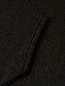 Women's Fashionable Black Hooded Sweater With Known As Mom's Blessing Pattern Print - Warm Long-Sleeved Pullover, Casual Strap-On Hooded Sports Shirt, Suitable For All Seasons, Casual Pullover Shirt