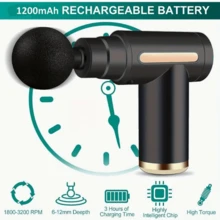 Pistola de fascia - Asiento muscular - Instrumento eléctrico corporal de percusión profesional de fisioterapia de grado multifuncional mini eléctrico para hombros, cuello, cintura y espalda